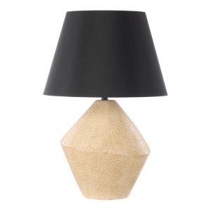 Grand Designs Wynn Table Lamp Natural & Black 48x48x74cm