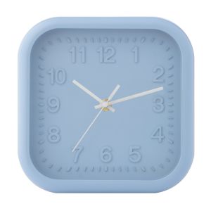 Emporium Nico Mini Wall Clock Blue & White 20.3x20.3x2.9cm