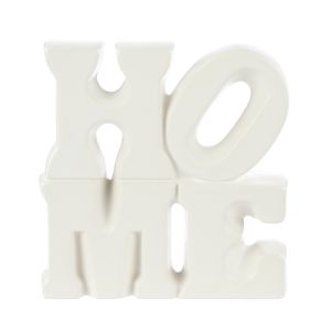 Emporium Home Sculpture White 13x3x18cm