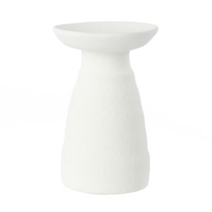 Amalfi Kamari Candle Holder Small White 10x10x16cm