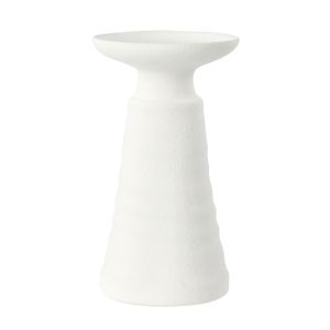 Amalfi Kamari Candle Holder Medium White 11x11x19cm