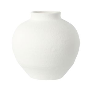 Amalfi Kamari Clay Vase Small White 22x22x21cm