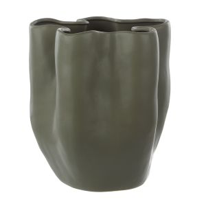 Amalfi Fluid Stoneware Collection Vessel Green 29.3x26.8x33.3cm