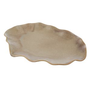 Amalfi Fluid Dish Grey Beige 34.7x23.3x3.2cm