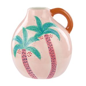 Emporium Palmer Pink Coconut Palm Vase Multi-Coloured 18x15x15cm