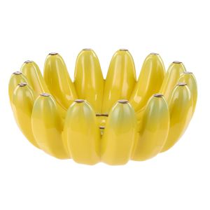 Emporium Hunter Ceramic Banana Bowl Yellow 24x24x9.5xm