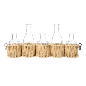 Amalfi Gaucho Multi Bud Vase Natural 44x8.5x19cm