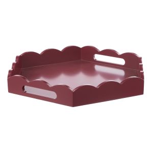 Amalfi Dolly Hexagon Tray Burgundy 40x35x5cm