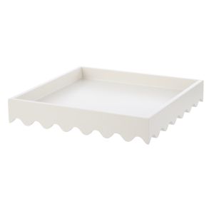 Amalfi Dolly Rectangular Tray Small Cream 30x30x5cm