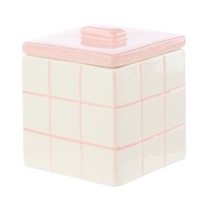 Emporium Lulu Collection Ceramic Box Pink 10.7x10.7x12.3cm