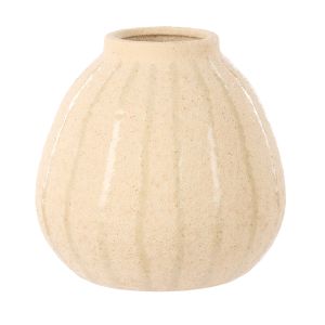 Amalfi Henry Ceramic Vase Small White 18.5x18.5x18cm