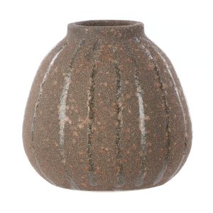 Amalfi Henry Ceramic Vase Small Dark Grey 15.5x15.5x15cm