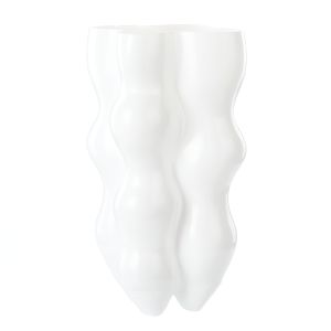 Amalfi Pompom Glass Vase Large White 24x21x40cm