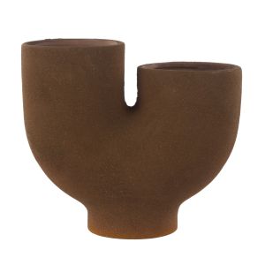 Grand Designs Robus Stoneware Vase Small Brown 29x13x29cm