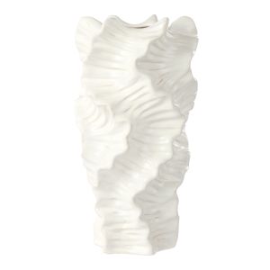 Amalfi Opus Ceramic Vase Large White 20x20x37.5cm