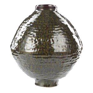 Amalfi Silva Ceramic Vase Large Green 24x24x27cm