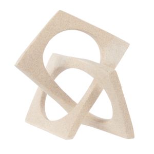 Amalfi Apio Abstract Sculpture Beige 22x14x22.5cm