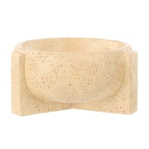 Amalfi Bijou Concrete Bowl Natural 20x20x10.5cm