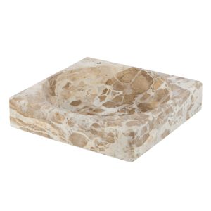 Grand Designs Carprani Marble Statement Bowl Chocolate 37x37x8.25cm