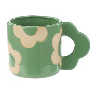 Emporium Posey Flower Mug 400ml Green 14x9x9cm/400ml