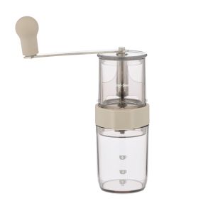 Leaf & Bean Portable Coffee Grinder Taupe & Black 6.5x6x16.1cm