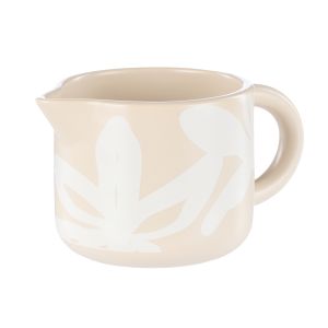 Leaf & Bean Freya Milk Jug 250ml Oat & White 13x8x7cm