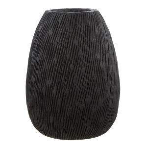 Rogue Dansk Textured Vessel Medium Black 20x20x25cm