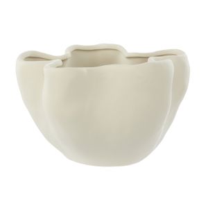 Amalfi Fluid Stoneware Collection Vessel Cream 26.3x24.3x16cm