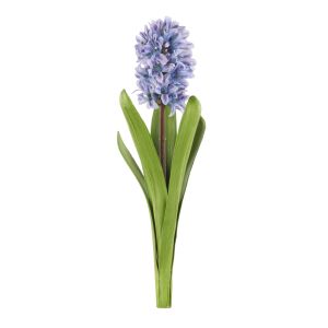 Rogue Hyacinth with Leaves Stem Purple 15x15x33cm