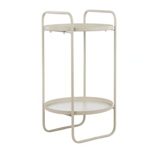 Rogue Miles Plant Stand 2 Tier Light Grey 30x30x54cm