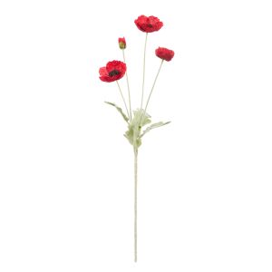 Rogue Poppy Spray Red 60x8x12cm