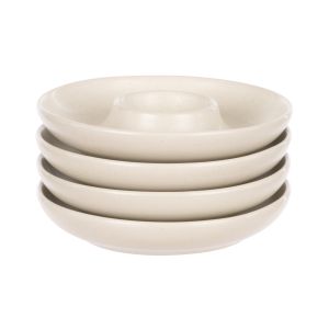 Davis & Waddell Darley Egg Plate 4pcs Set Cream 11.2x11.2x2cm