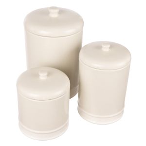 Davis & Waddell Darley Canister 3pcs Set Cream 800ml/1.1L/2.1L