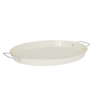 Davis & Waddell Daylesford Oval Serving Tray With Handle Cream 60x41x5cm