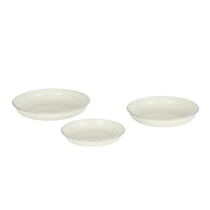 Davis & Waddell Daylesford Enamel Pie Dish Round 3pcs Set Cream