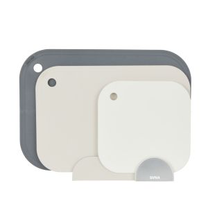 SVNA Stacking Chopping Boards 3pcs Set Cream