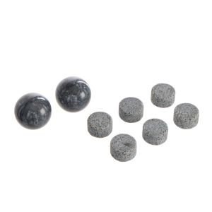 Davis & Waddell Brooklyn Whiskey Stones 8pcs Set Grey & Blue 5x5cm/3.5x3.5x2cm