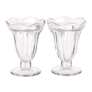 Davis & Waddell Betty Glass Parfait Bowls 180ml 2pcs Set Clear 9.8x9.8x13cm