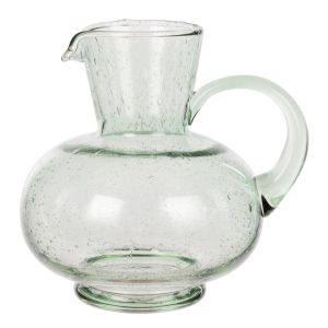 Davis & Waddell Saltara Bubble Glass Jug 1.7L Green 18x18x20cm