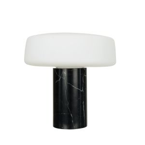 Grand Designs Chet Table Lamp Black & White 35x35x35cm
