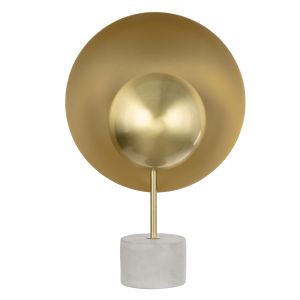 Grand Designs Owen Table Lamp Antique Brass & Cement 33x21.6x49cm