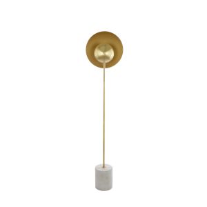 Grand Designs Owen Floor Lamp Antique Brass & Cement 38x30x160cm
