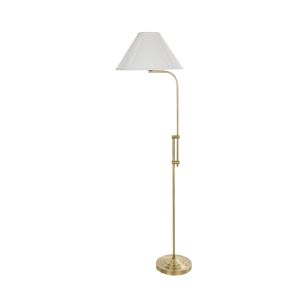 Society Home Reiss Floor Lamp Antique Brass & White 60x48x168cm
