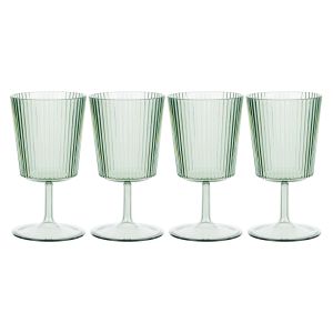 Davis & Waddell Saltara RPET Wine Glasses 300ml 4pcs Set Green 8.8x8.8x16.2cm