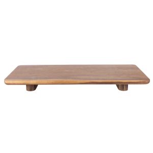 Davis & Waddell Theo Acacia Wood Raised Serving Platter Natural 45x20x3cm