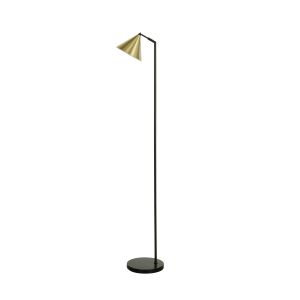 Amalfi Hamlet Floor Lamp Brass & Black 20x22x155cm