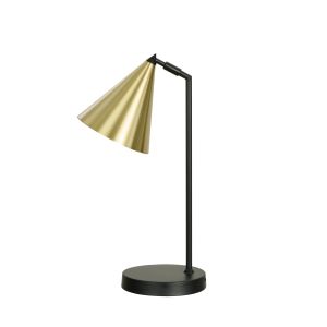 Amalfi Hamlet Table Lamp Brass & Black 20.5x19x48.5cm