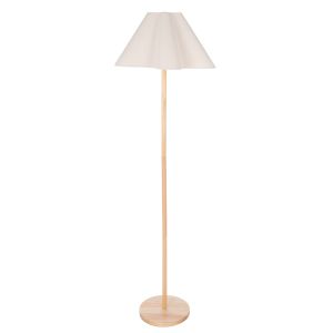 Amalfi Cullen Wooden Floor Lamp White & Natural 51x51x159cm