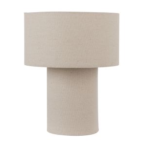Emporium Hendrix Fabric Table Lamp Oat 22x22x28cm