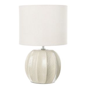 Amalfi Willa Ceramic Table Lamp Taupe & Light Green 23x23x36cm